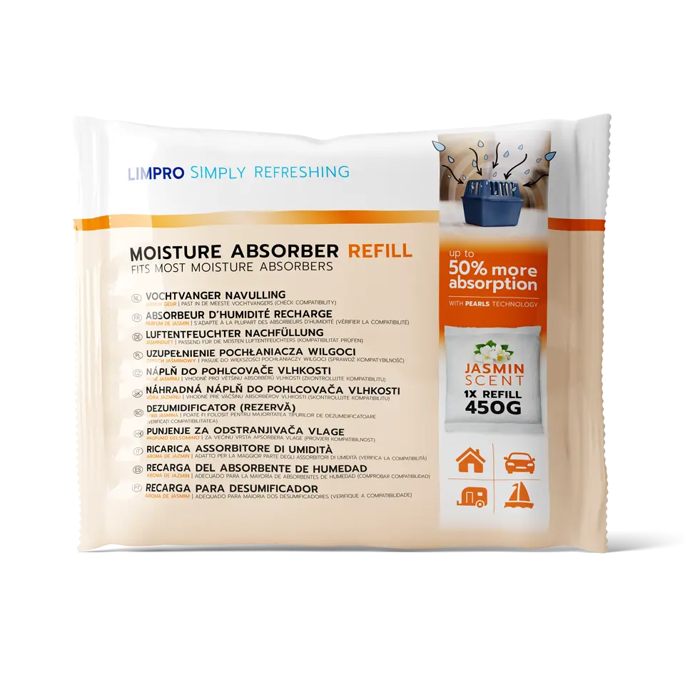 Limpro Vochtvanger Navulling 450 grams Jasmijn